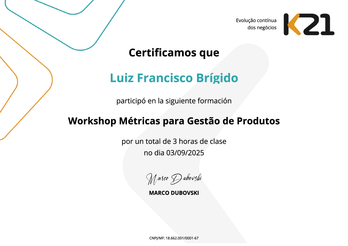 Certificado K21